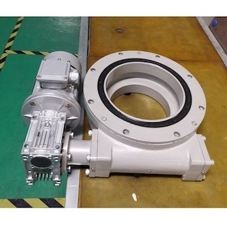 Vòng quay đầu ra định mức 3 &quot;Worm nằm ngang 50Mn ISO9001 600NM Mô-men xoắn đầu ra định mức