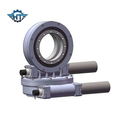 IP66 Bánh răng giun nhiều răng Truyền động kép trục quay với động cơ bước cho PV năng lượng mặt trời
